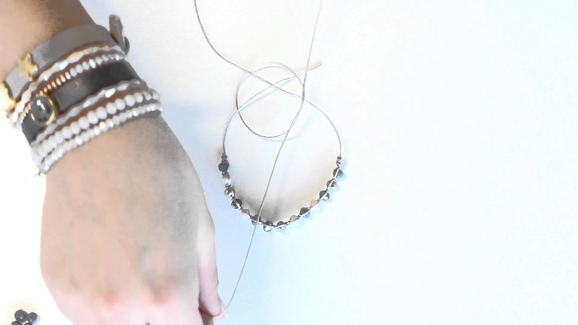 DIY: Armband m mit Macramé und Top Facett Perlen