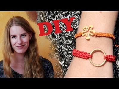DIY individuelles Sommerarmband mit Kreuzknotentechnik