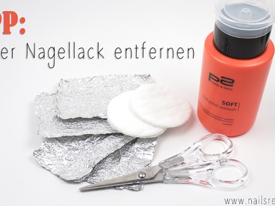 [Tutorial] Glitter Nagellack entfernen