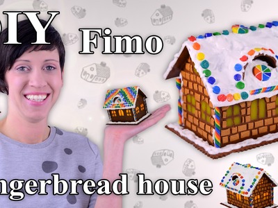 FIMO Lebkuchenhaus: Polymer Clay Gingerbread House - Tutorial [HD.DE] (EN-Sub)