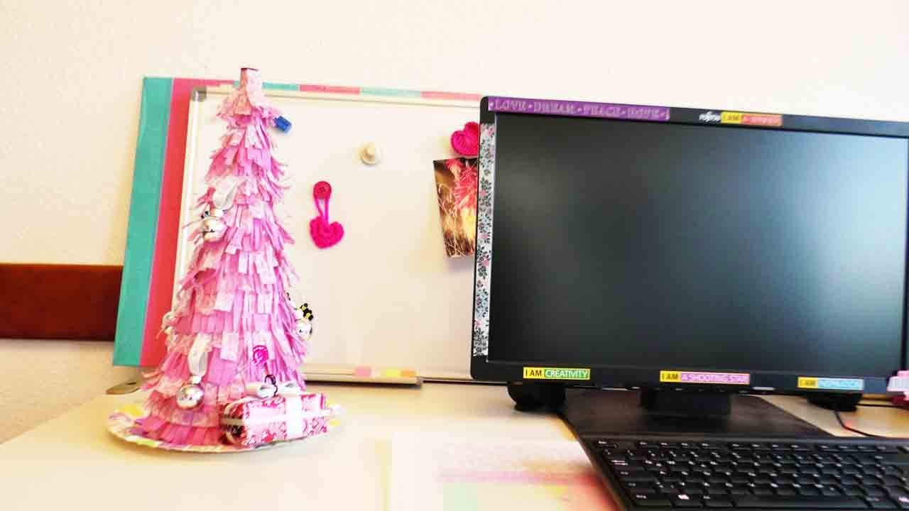 Pinken Weihnachtsbaum basteln | Deko für Weihnachten selber machen | Highlight Christmas DIY Girly