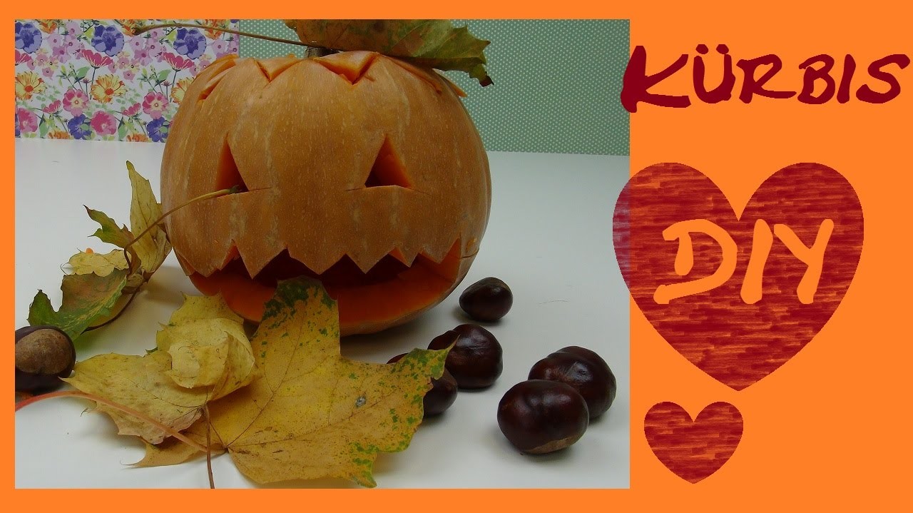 DIY HALLOWEEN Kürbis schnitzen Anleitung Gesicht Deko - How to make Halloween Pumpkins scare