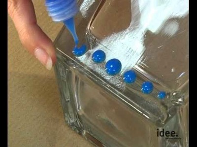 Idee. Tipp Nr. 033 - Glaseffektgel - Schablone, Halbperle und Tiffany