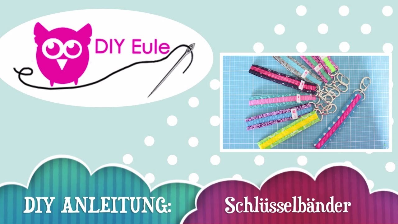 DIY Eule: Anleitung Schlüsselband selber nähen