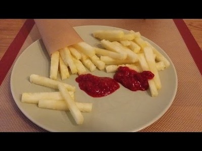 DIY FUNNY FOOD FAKE Ananas Pommes mit Himbeer Ketschup. MissKitchenPage