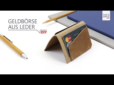 DIY - Geldbörse aus Leder in 5 Minuten