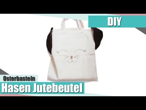 [Osterbasteln] Hasen Jutebeutel DIY | "Osternest" | Anielas Fimo