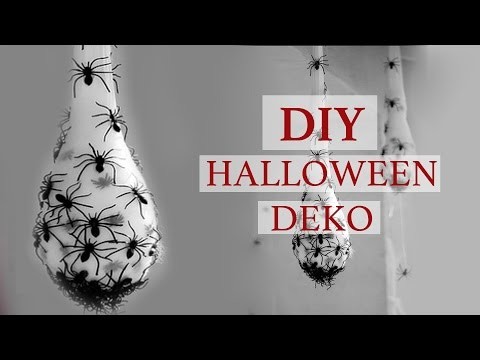 DIY I Halloween Spinnen Deko