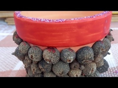 Einen Blumentopf Mit Eicheln Dekorieren - DIY Home - Guidecentral