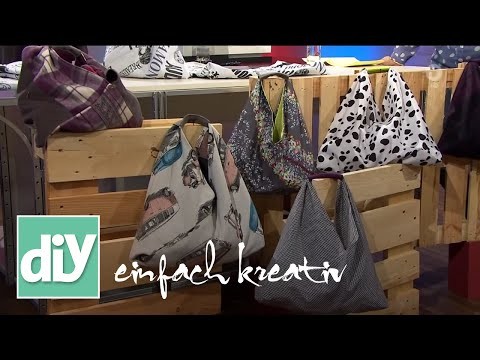 Einkaufsbeutel in Origami-Falttechnik | DIY einfach kreativ