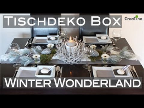 Tischdeko | Tischdeko Box | Winter Wonderland | Tischdekoration DIY