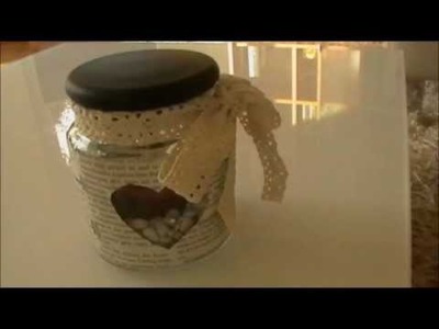 DIY-Winterdeko.Kerzenglas