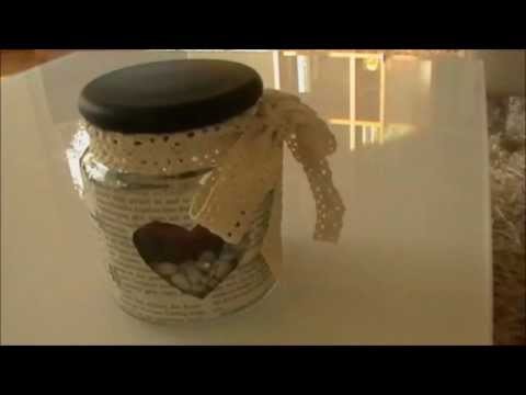 DIY-Winterdeko.Kerzenglas