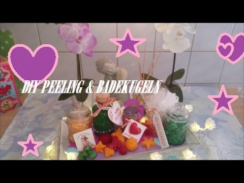 DIY PEELING & BADEKUGELN ZUM SELBER MACHEN. PINK PEACHES
