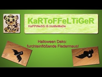 DIY - Halloween Deko - furchteinflößende Fledermaus