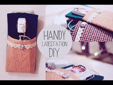 DIY Handy Ladestation ohne Nähen | süße Geschenkidee - super praktisch