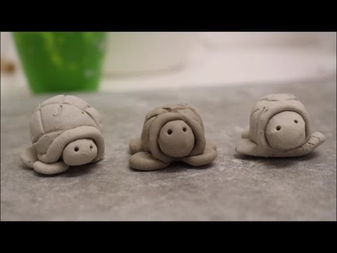 DIY: Schildkröte aus Ton und Keramik formen (basteln)