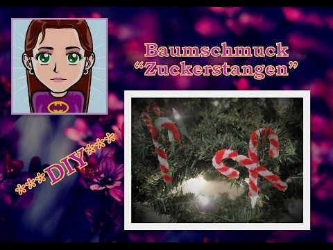 Christbaumschmuck "Zuckerstangen", DIY Tutorial
