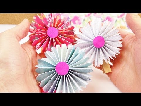 DIY Frühlings Blumen aus Papier | Dekoideen einfach und schön | Süßes Blumen Geschenk selber machen