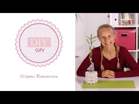 Origami Vase DIY Basteln 007