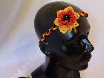 DIY:keka Wir sind Deutschland+ häkeln zusammen:Ein Haarband mit Blume