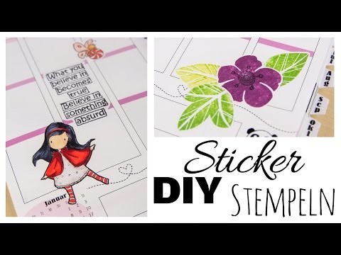[DIY] Sticker selbermachen #1 | Stempeln