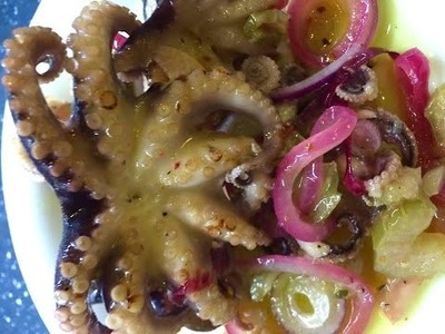 Oktopus Salat einfach, schnell, lecker, DIY