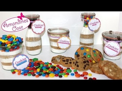 Cookie Backmischung im Glas (mit Etiketten) | DIY Geschenk | Grundrezept | WECK Gläser |
