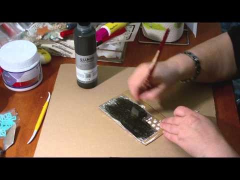 DIY - Anleitung - metal tape art - Alu Tape - erste Versuche, um mal auszuprobieren