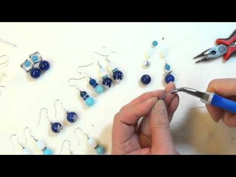 DIY einfache Perlen Ohrringe erklärt selber machen