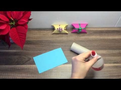 DIY Geschenkverpackung basteln mit Dingen die man im Haushalt hat, für Weihnachten oder Geburtstag