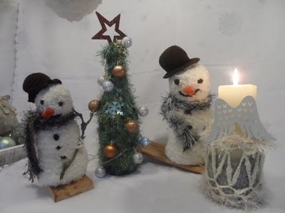 DIY:keka wundervoller SCHNEEMANN zum häkeln,selber machen part1