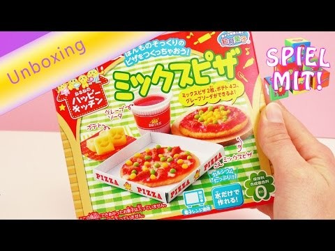 Asiatische Süßigkeiten - DIY Mini Pizza selber machen - Bastelset Unboxing | Popin' Cookin Pizza