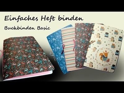 DIY Basics - Buchbinden für Anfänger: Einfaches Heft binden | kreativBUNT