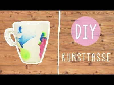 DIY mit Nina: abstrakte Kunsttasse