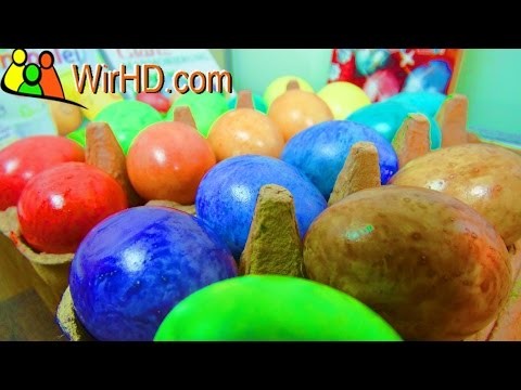 Coloring Easter Eggs With Glam marbling - DIY Eier färben, Ostereier Farbe