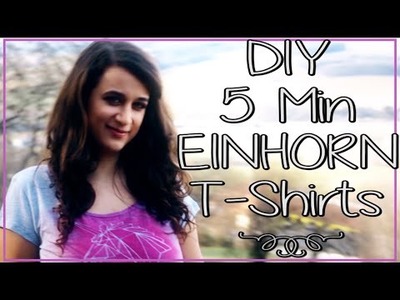 DIY 5 Einhorn T-Shirts ✮ + Einhorn Geschenksidee Rahmen ♥