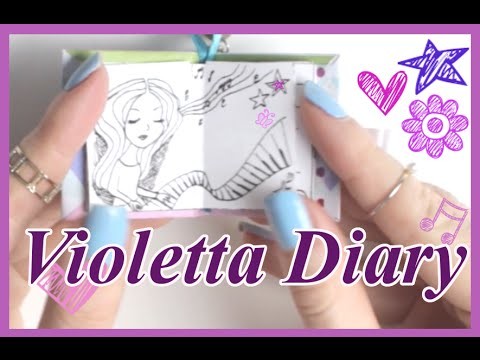 DIY | Miniature Violetta Tagebuch | Schlüsselanhänger || Foxy Draws