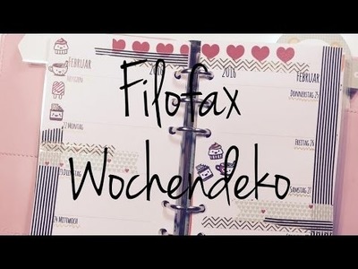 DIY ---Wochendeko---Planer---KW08 | Filofax [ tutorial | Vlog]^^