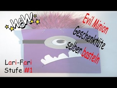 Evil Minion Geschenktüte selber basteln - DIY - Geburtstagstüte selber machen