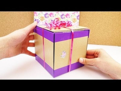 Geschenkbox selber machen | DIY Geschenk zum Geburtstag | schön verpacken Würfelkiste | Ducktape