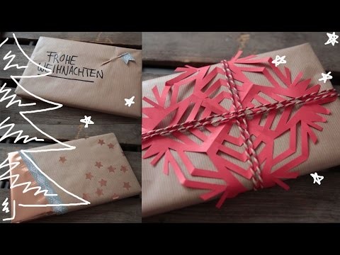 DIY Geschenke verpacken - weihnachtliche und schnelle Deko