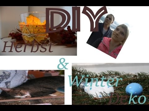 DIY KREATIVE EINZIGARTIGE Herbst und Winterdeko