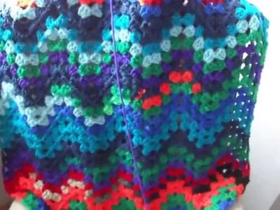 Wellendecke häkeln - Boshi Reste Aufwerten