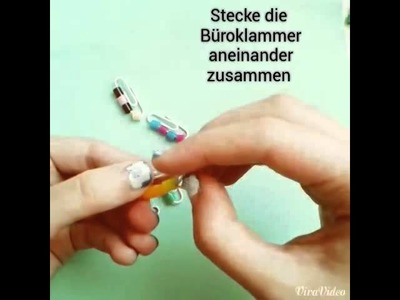 Büroklammer - mosaikperlen - Armband DIY