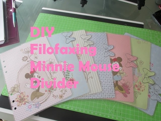 Minnie Mouse Divider I DIY I Filofaxing I It´s Kristinas Life