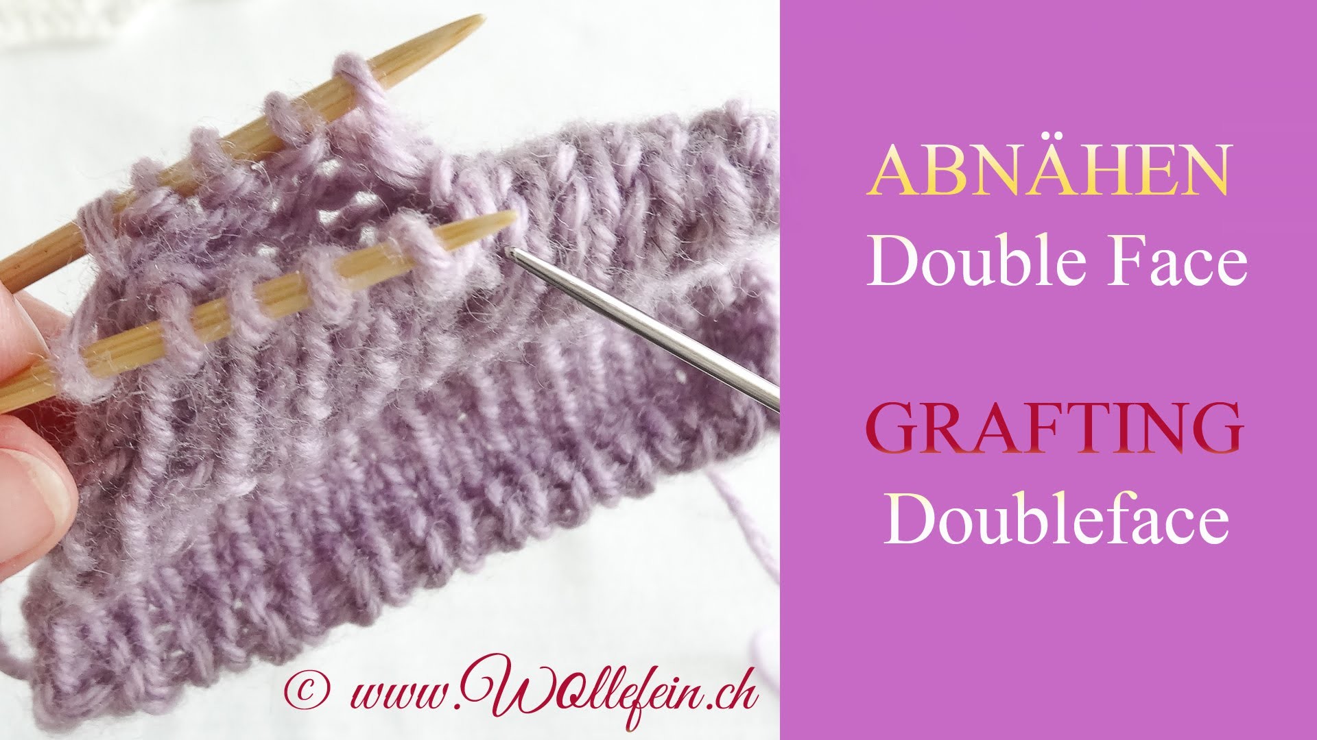 Abnähen Double Face - Grafting Doubleface knitting
