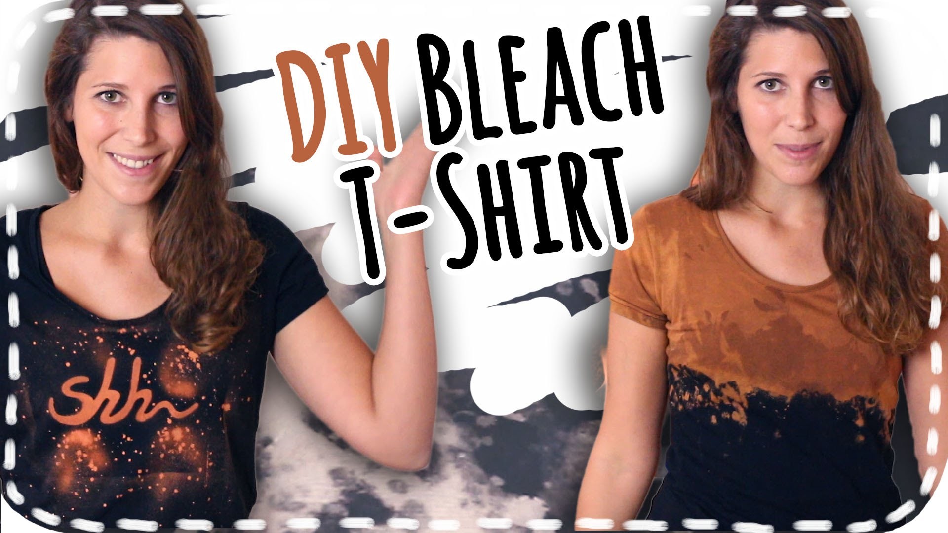 DIY Bleach T-Shirt | 3 Arten zu bleichen