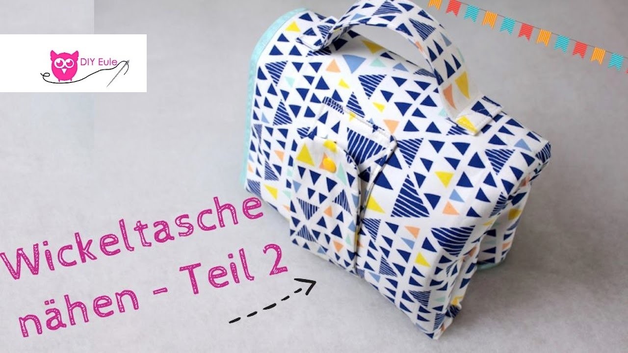 DIY Eule: Wickeltasche. Windeltasche selber nähen - Teil 2