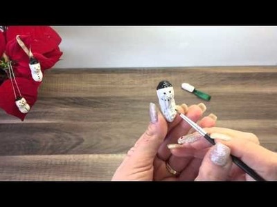 DIY Schneemann basteln, als Geschenkanhänger oder für den Weihnachtsbaum